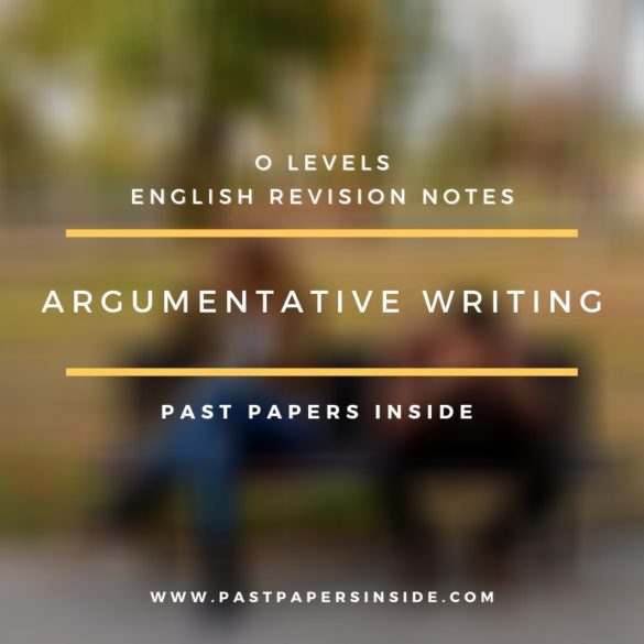 ARGUMENTATIVE WRITING
