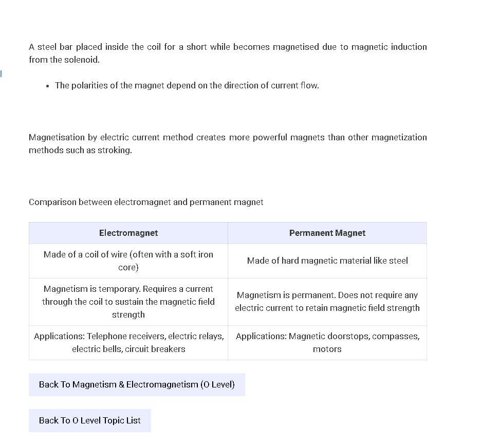 Electrical method for magnetization