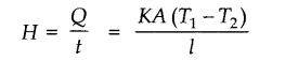 Rate of heat transfer