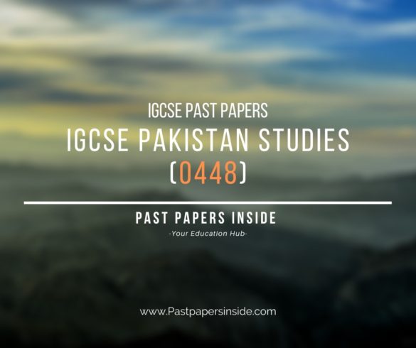 Igcse Pakistan Studies 0448