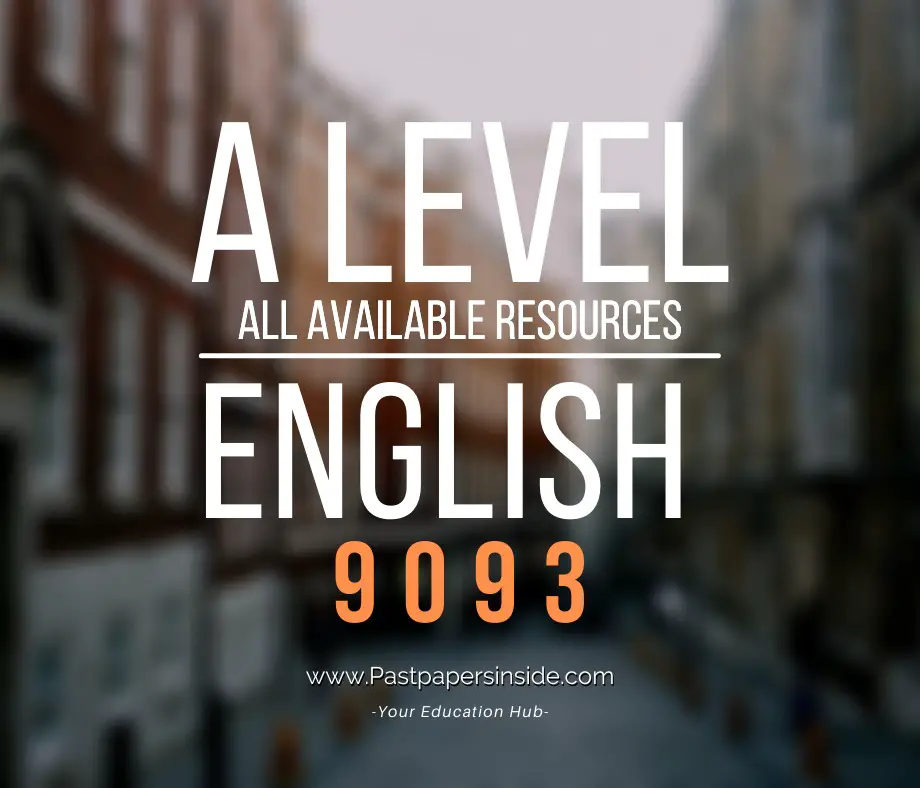 A Level English 9093