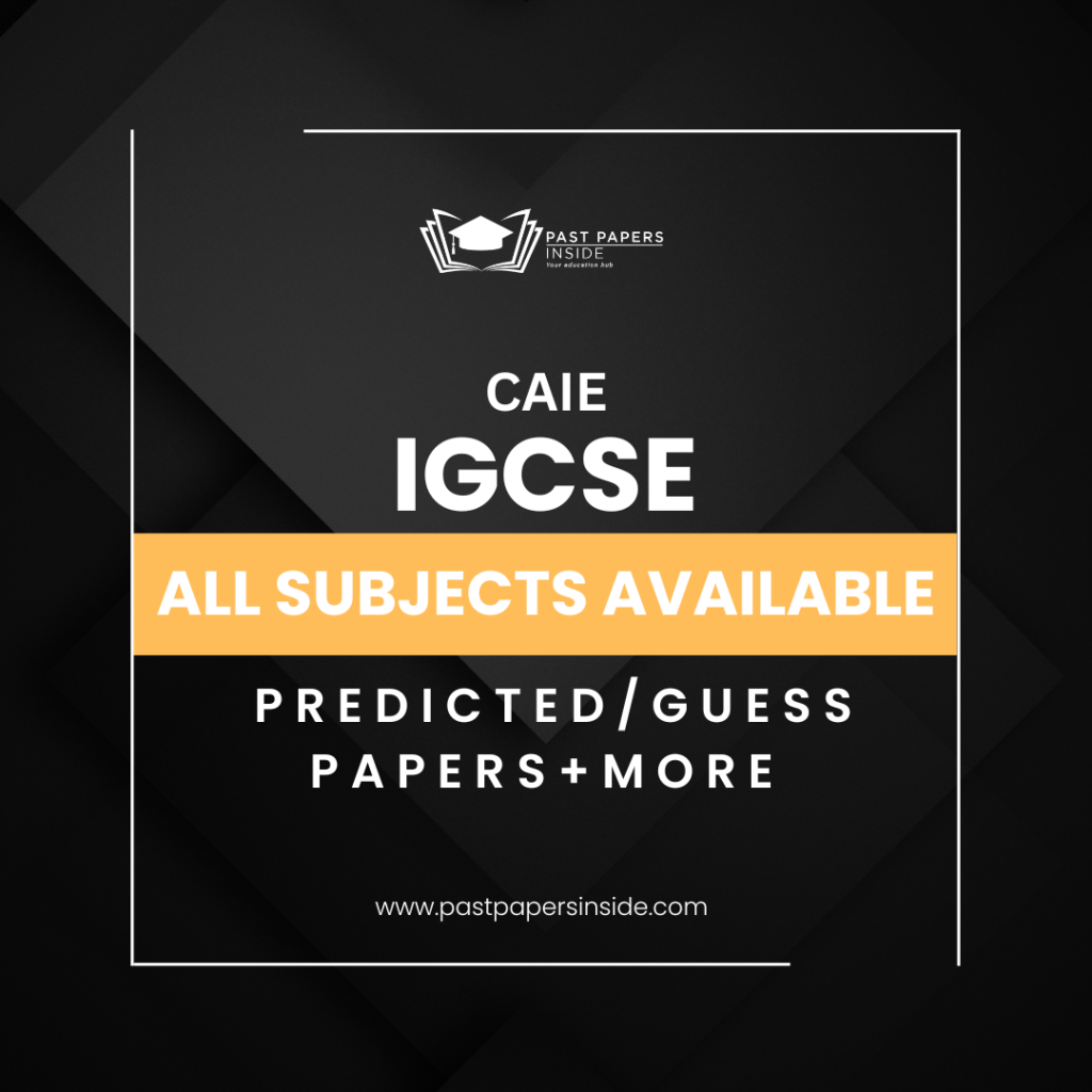 IGCSE Predicted Papers May June 2026